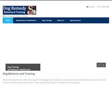 Tablet Screenshot of dogremedy.com